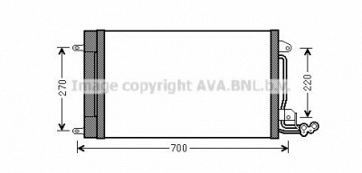 AVA QUALITY COOLING sta5038d -  Конденсатор, кондиционер